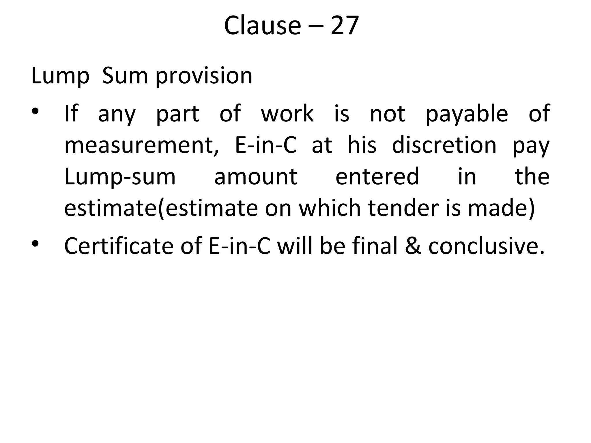 Conditions of CPWD contract in INDIA | PPT