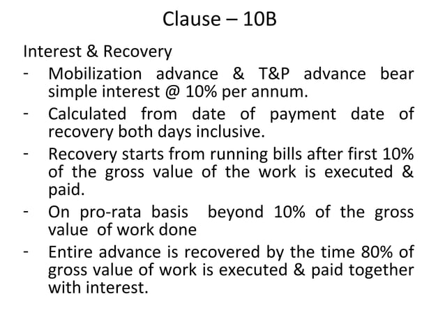Conditions of CPWD contract in INDIA | PPT