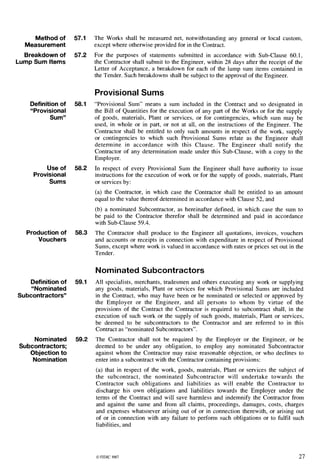 Contract Sum Example CONDITIONS OF CONTRACT FOR WORKS OF CIVIL ENGINEERING CONSTRUCTION | PDF