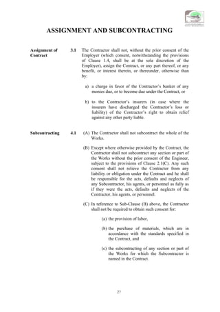 Conditions+of+contract+for+works+of+civil+engineering+construction | PDF