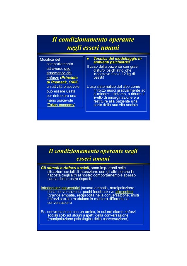 Condizionamento operante b