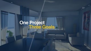 One Project
Three Goals
23
 