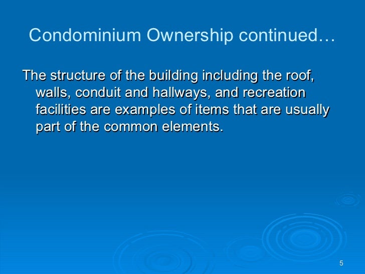 Condominium Living