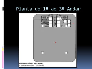 Planta do 1º ao 3º Andar
 