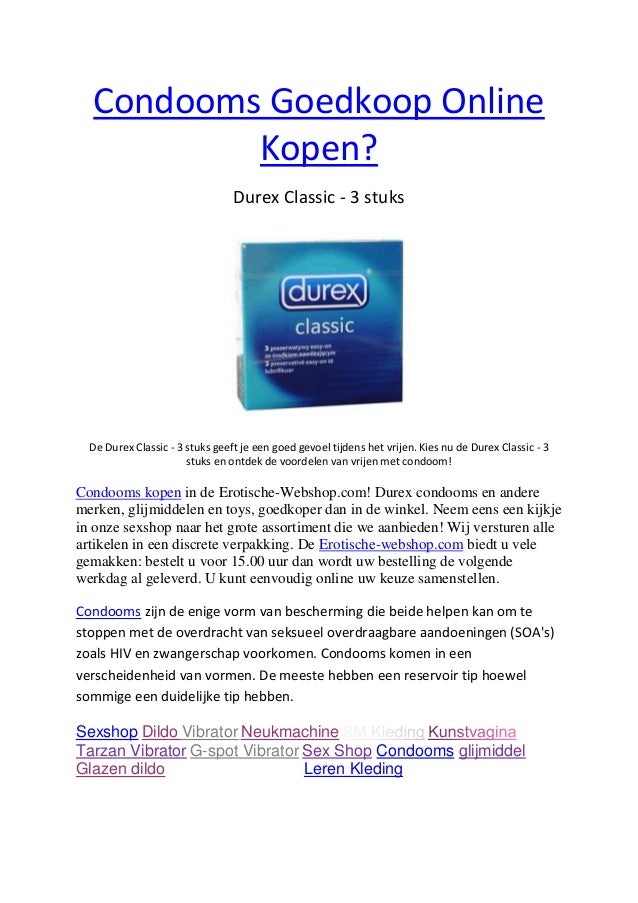 proza Kinderpaleis gebed Condooms goedkoop online kopen