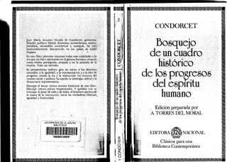 Condorcet bosquejo-de-un-cuadro-historico de los progresos del espirito humano
