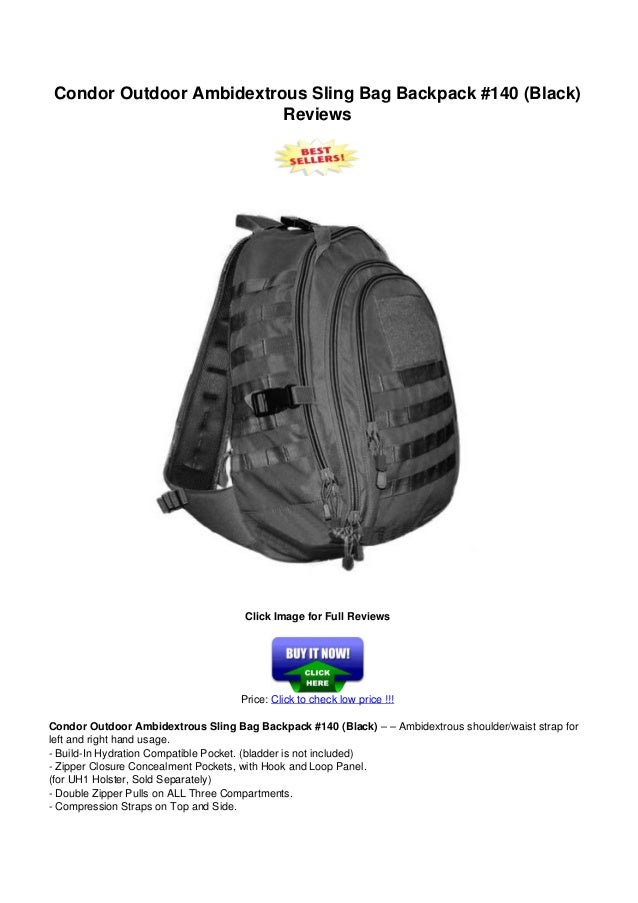condor ambidextrous sling bag