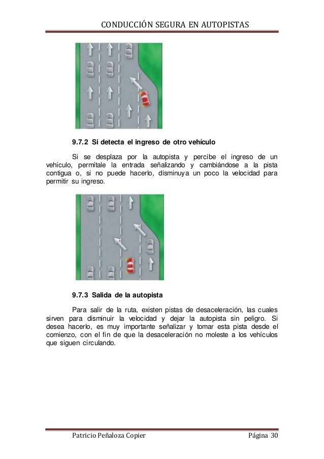 Conducción en autopistas (alumnos)