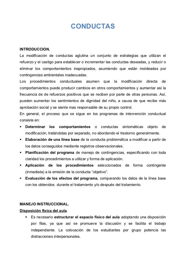 Conductas