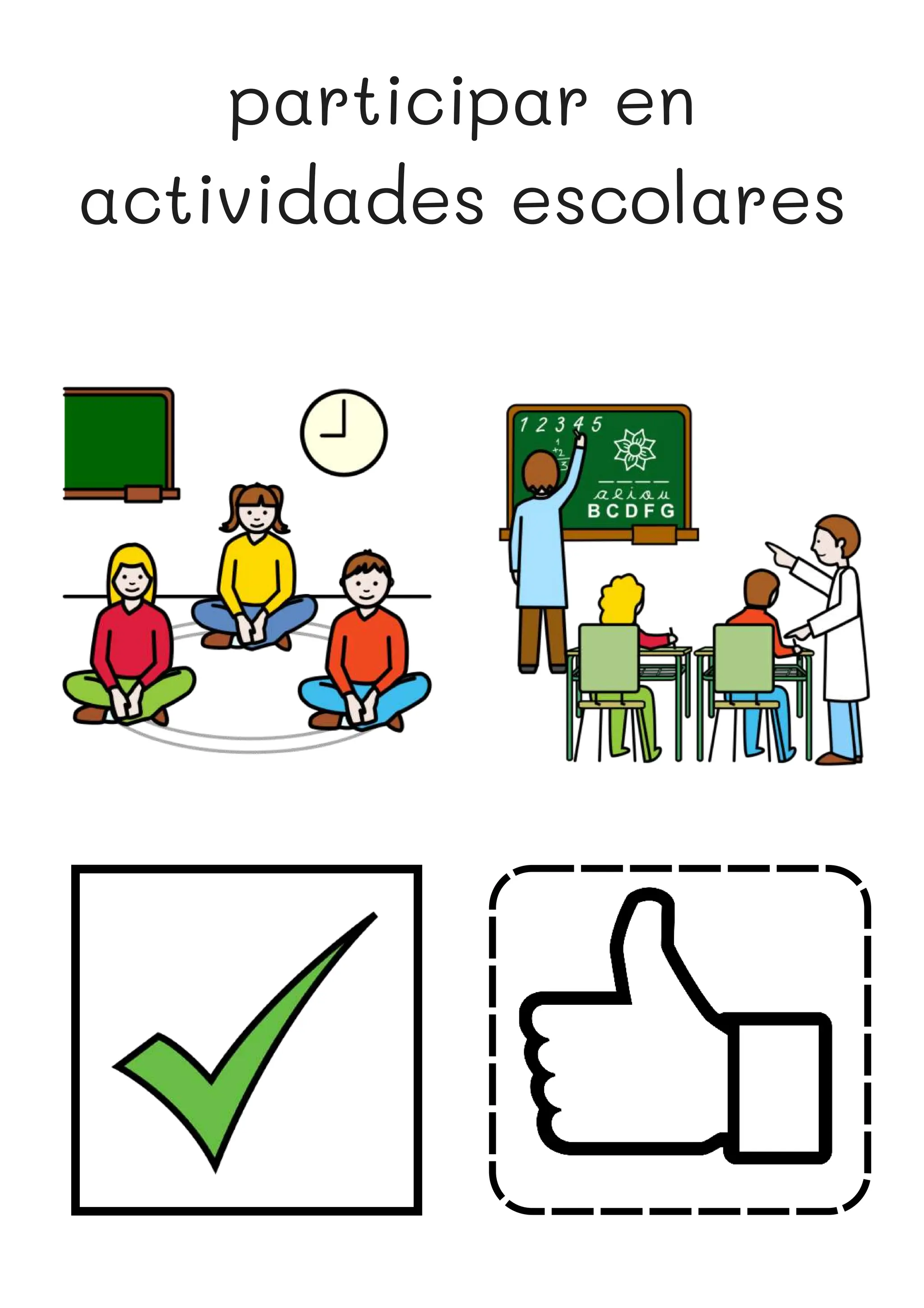participar en
actividades escolares
 