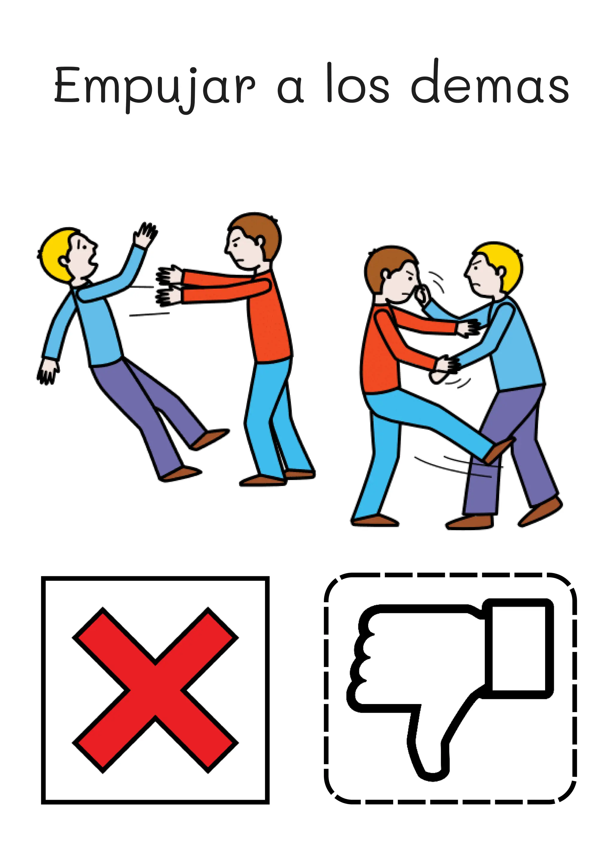 Empujar a los demas
 