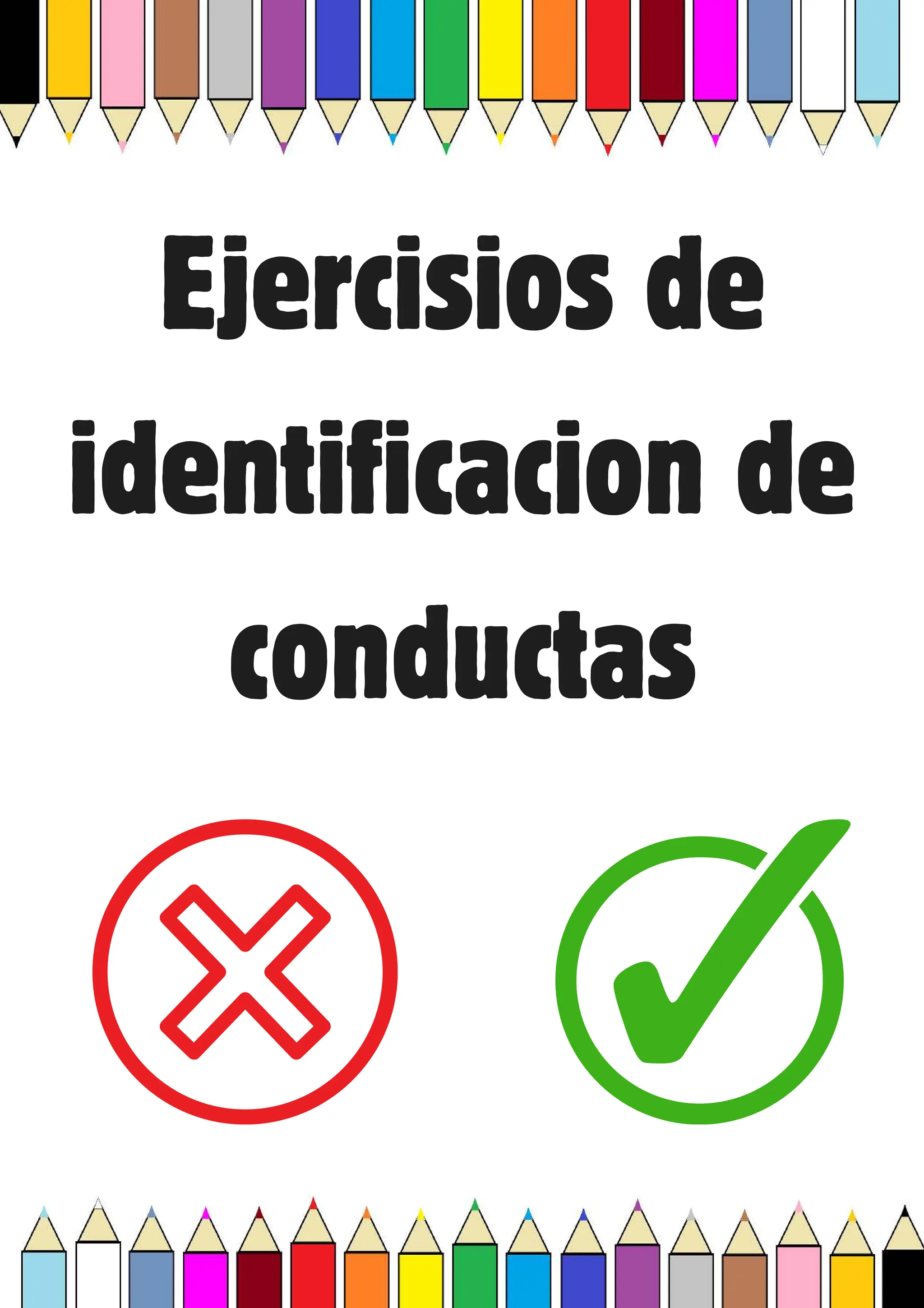 Ejercisios de
identificacion de
conductas
 