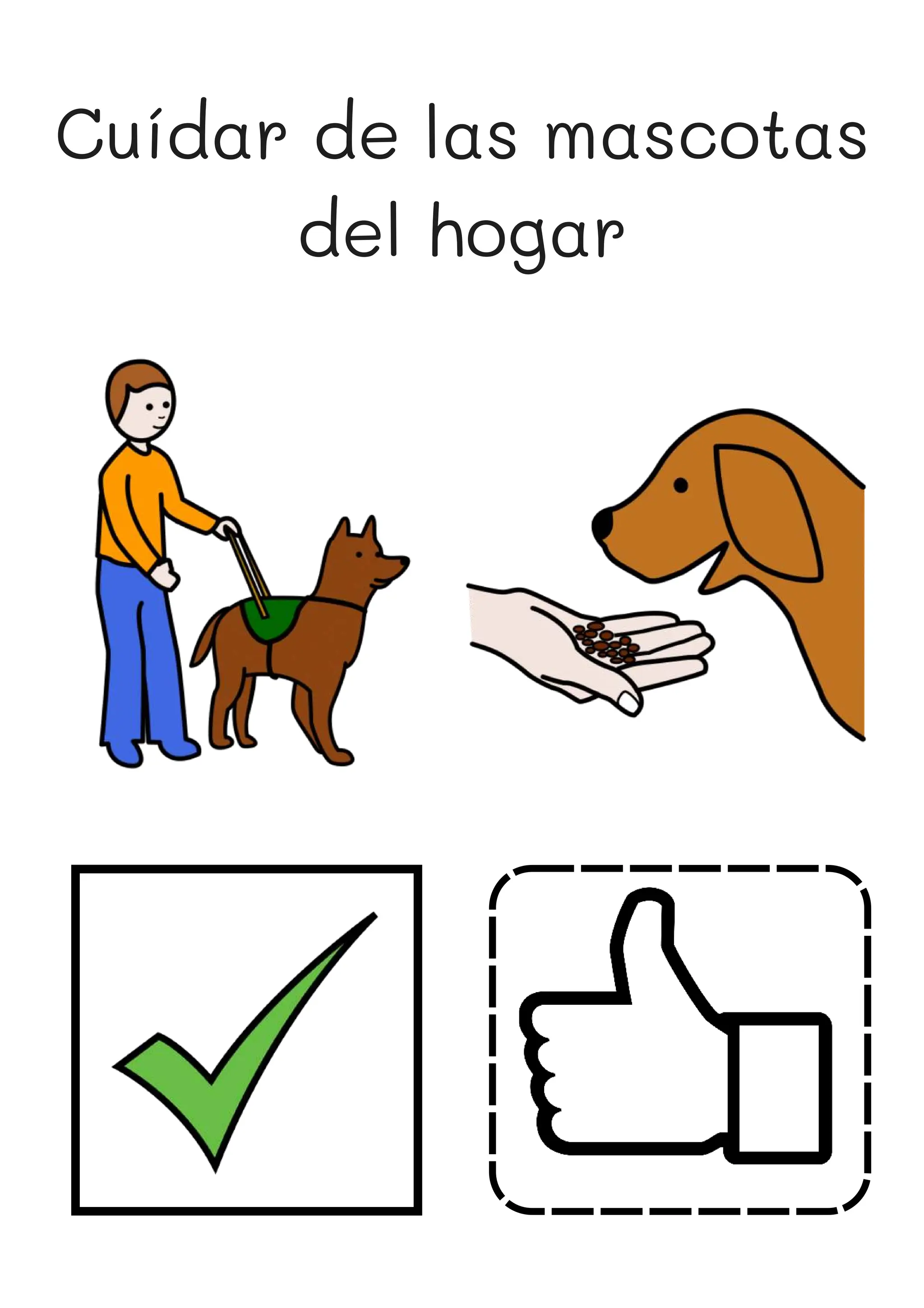 Cuídar de las mascotas
del hogar
 