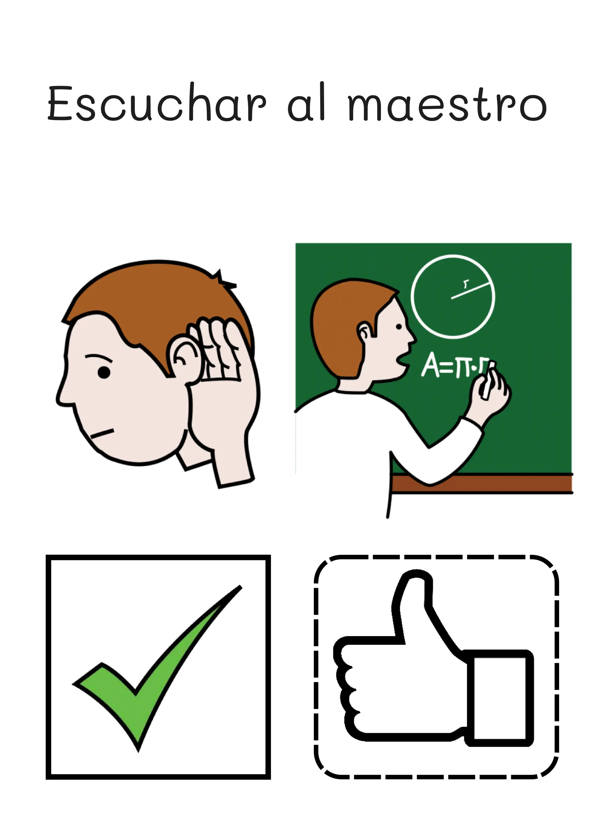Escuchar al maestro
 