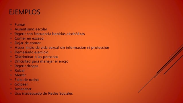 Conductas de riesgo