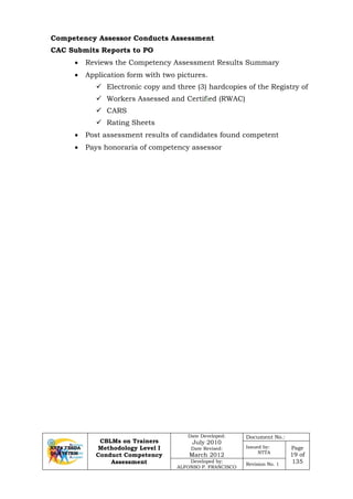 Competence Based Assessment Methodology Graphical Note.pdf Competency Based Learning Materials- Conduct Competency Assessment.pdf