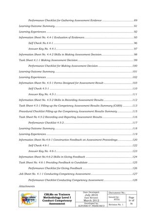 Competence Based Assessment Methodology Graphical Note.pdf Competency Based Learning Materials- Conduct Competency Assessment.pdf