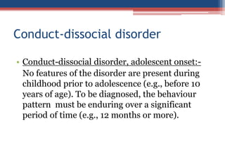 Conduct disorder | PDF
