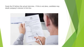 Conduct effective interview | PPTX