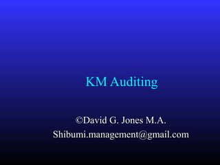 Conducting a Knowledge Audit | PPT