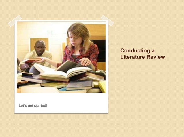 conducting literature review ppt