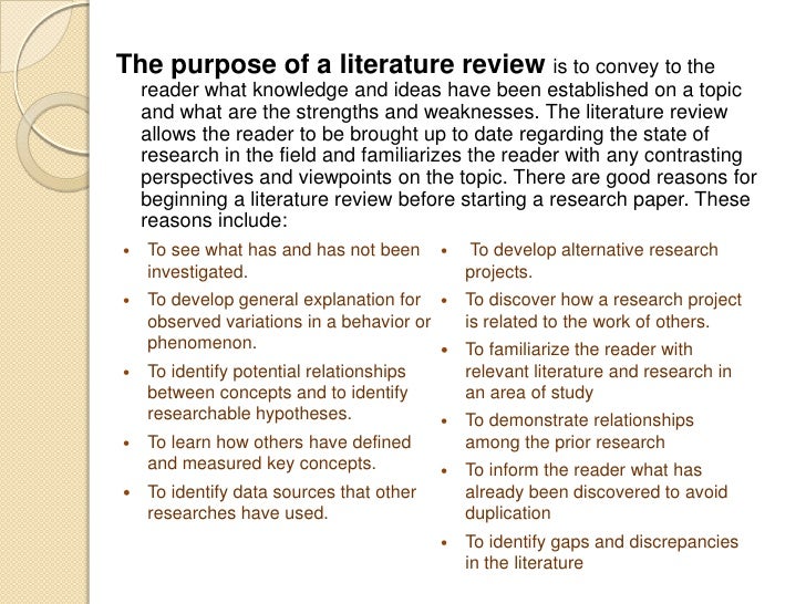 Conducting A Literature Review