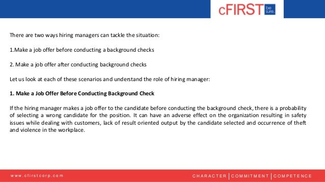 Are Background Checks Done Before Job Offer Job Retro