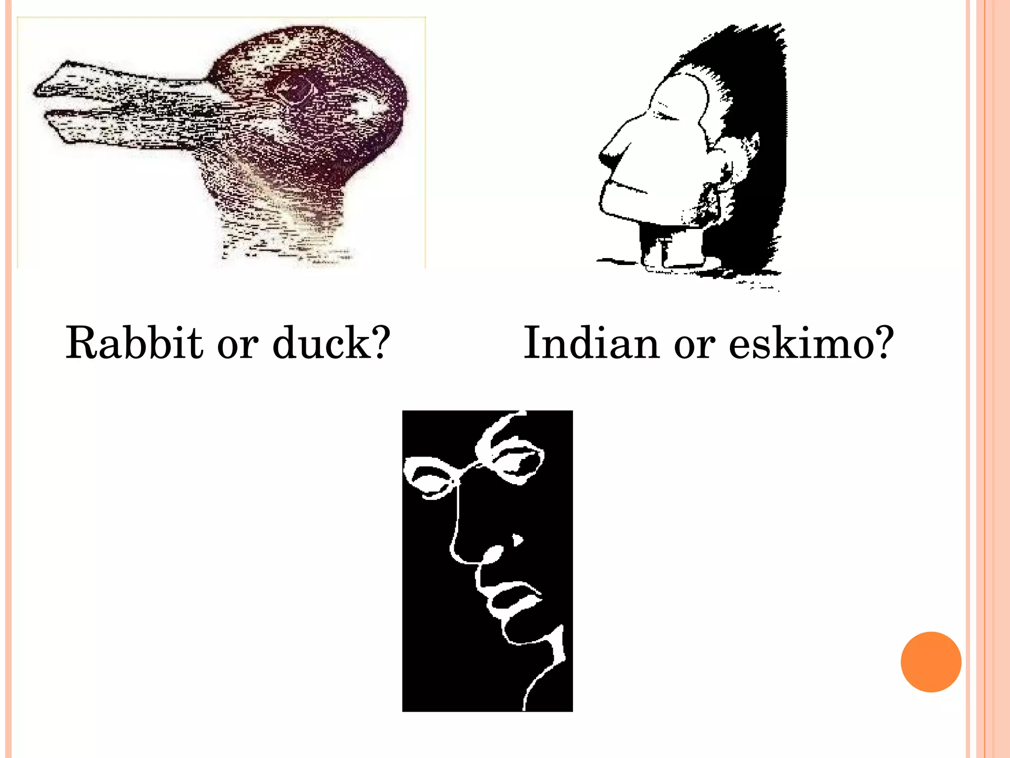 Rabbit or duck? Indian or eskimo? 