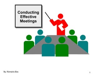 Conducting Effective Meetings By: Romains Bos 