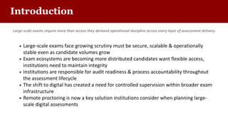 Conducting large-scale exams with remote proctoring technology | PDF