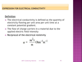 Conducting Materials and Electron Theories in Applied Materials Science ...