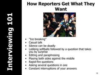 Conducting Media Interviews | PPTX