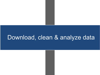 Download, clean & analyze data
 