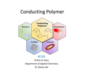 Conducting Polymer
AC101
B.Tech (1 Year)
Department of Applied Chemistry
Dr. Owais Jalil
 