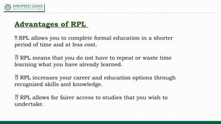 Understanding Rpl For Education Conducting pre-assessment.pptxryheu et r5t5 | PPTX