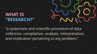 Pink Research Methods Picture Conducting Research Projects Educational Presentation in Pink and ...