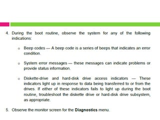 Conducting test on the installed computer system | PPTX