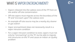 Encroach Example Conducting the VEC Investigation for a Phase I - Boston DDD | PPTX