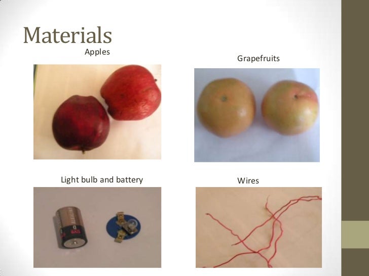 Shnutez's Fruit and Electricity Experiment