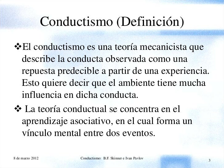 28+ Conceptos Basicos De Conductismo most complete Articulo