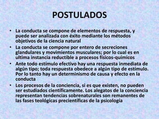 Conductismo De Watson Power Point