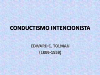 Conductismo De Watson Power Point