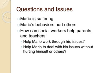 General Plan of Action
 If there is trauma, arrange for trauma-specific therapy
 Remember to teach methods of self-regulation before
trauma-specific treatment begins
 
