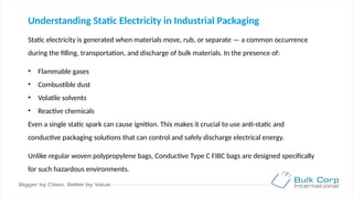 Conductive Type C Bulk Bags Preventing Static Hazards in Sensitive ...