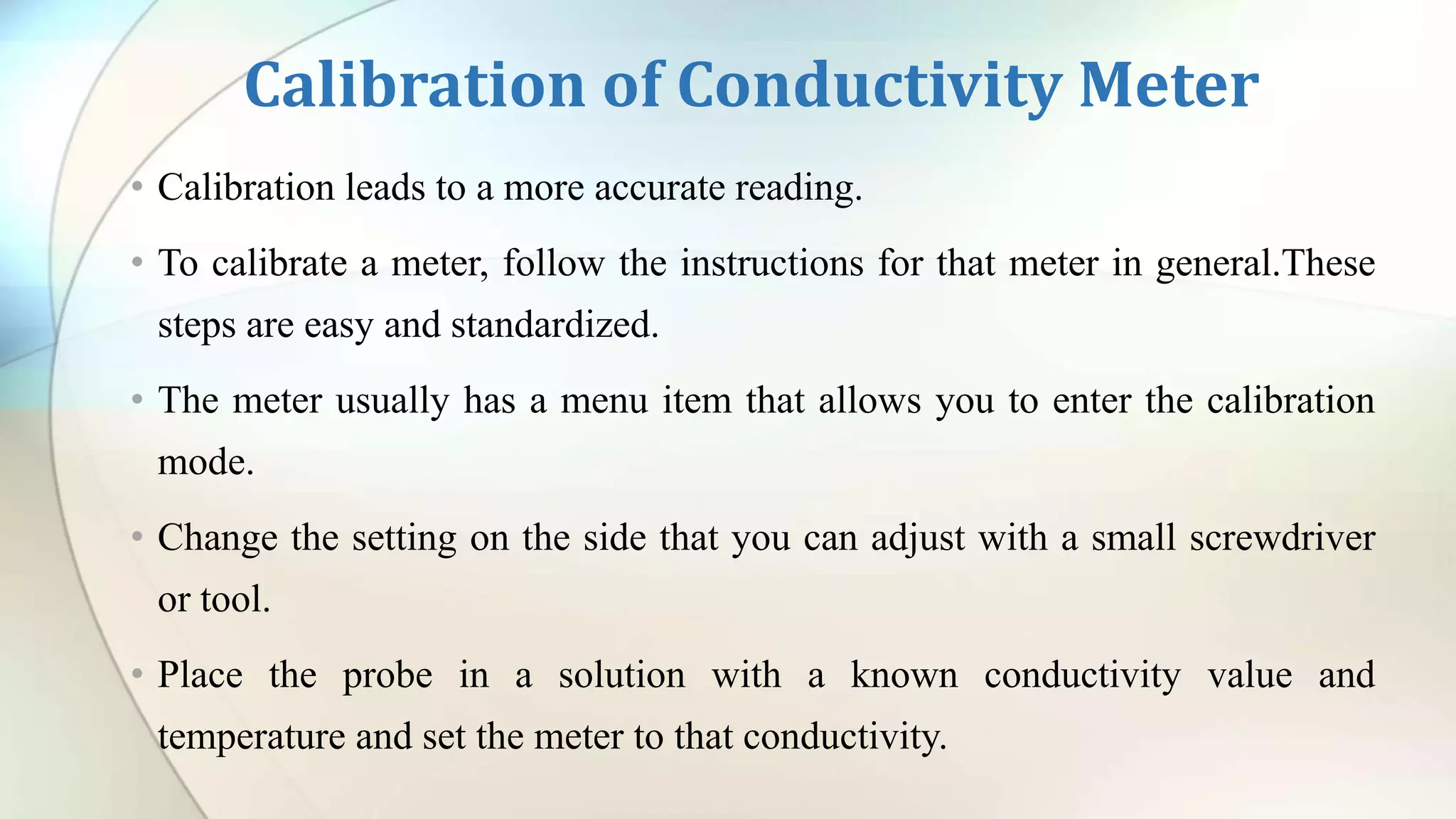 Conductivity Meter PPT