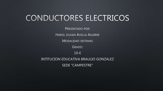 Conductores electricos