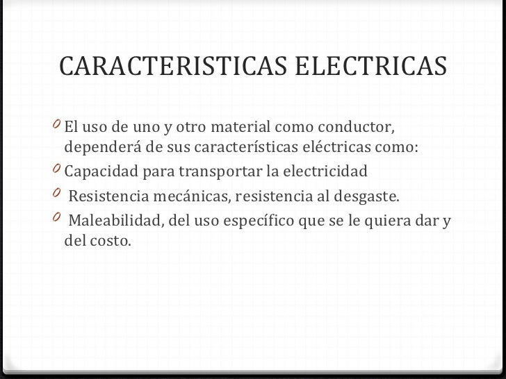 Conductores electricos presentacion