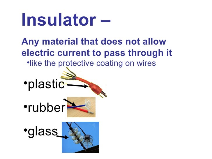 Conductors and insulators