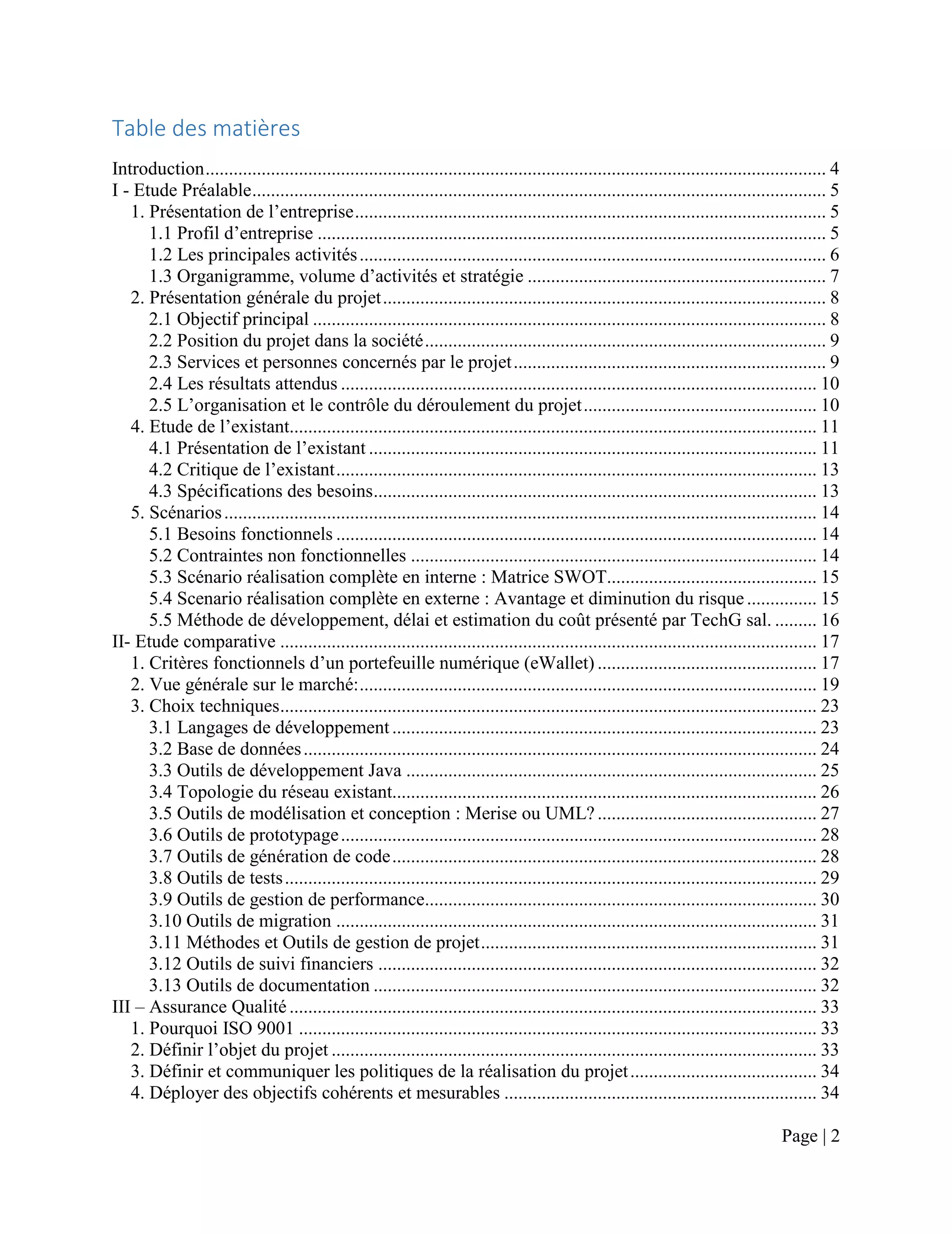 Conduite d'un projet informatique - Rapport Final | PDF