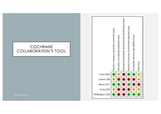 COCHRANE
COLLABORATION’S TOOL
 